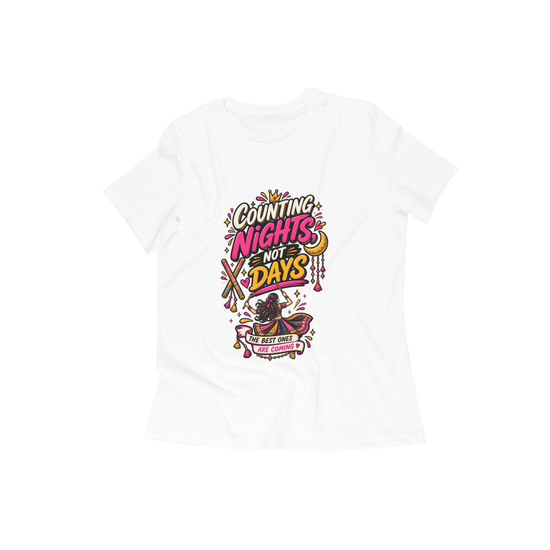 Girl T-shirt Garba -Counting Nights Color Batch 2/2 - Image 2