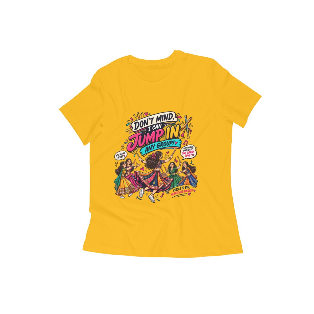 Girl's T-Shirt Garba - Don't Mind Color Batch 1/2 - Image 3