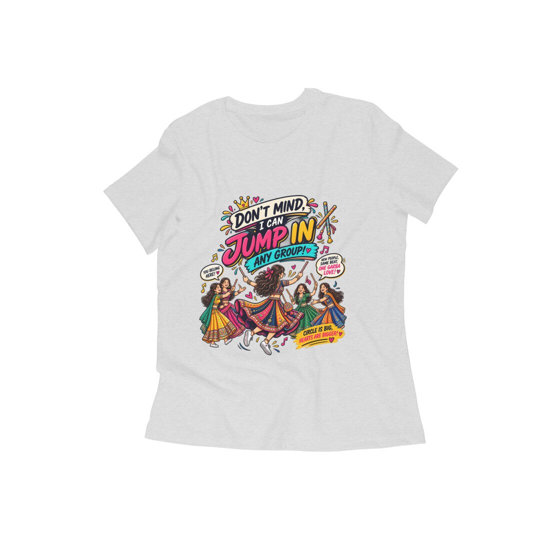 Girl's T-Shirt Garba - Don't Mind Color Batch 1/2 - Image 4