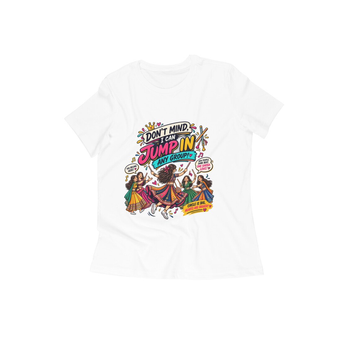 Girl T-Shirt Garba - Don't Mind Color Batch 2/2 - Image 2
