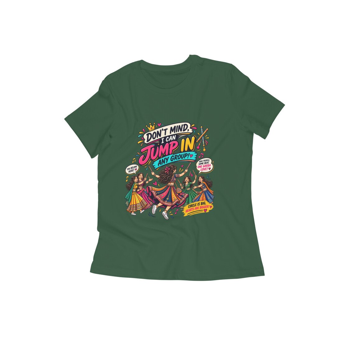 Girl T-Shirt Garba - Don't Mind Color Batch 2/2 - Image 3