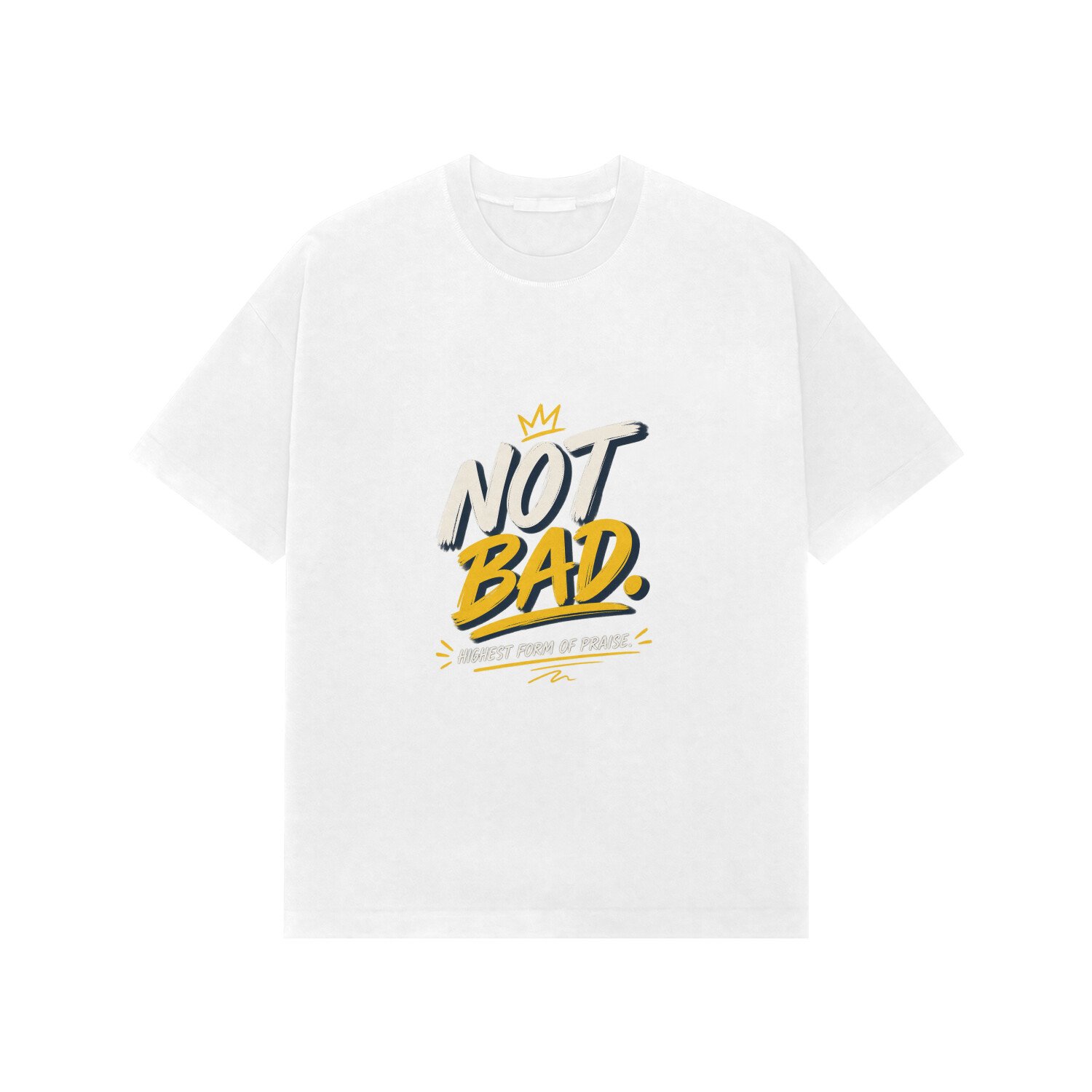 Premium Oversized T-Shirt UK Special - Not Bad - Image 2