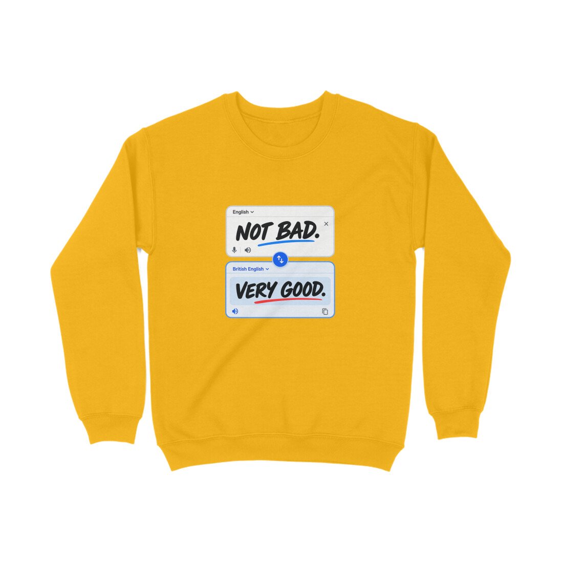 Men's Women's Sweatshirt UK Special - Not Bad - Image 2