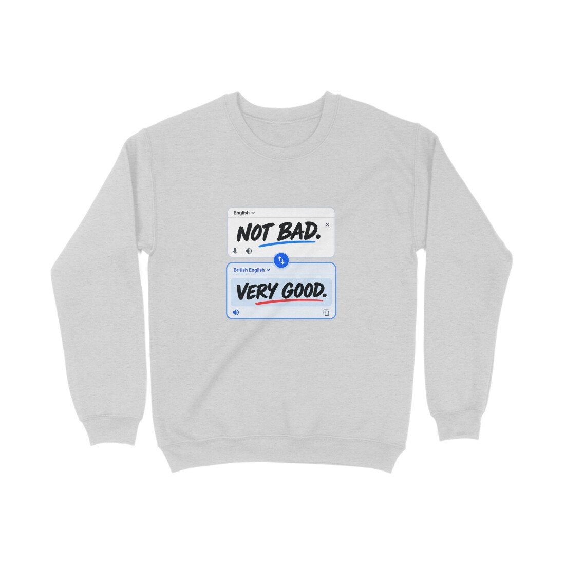 Men's Women's Sweatshirt UK Special - Not Bad - Image 3