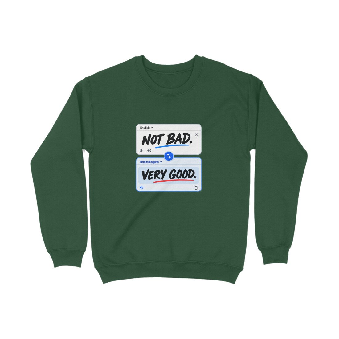 Men's Women's Sweatshirt UK Special - Not Bad - Image 4