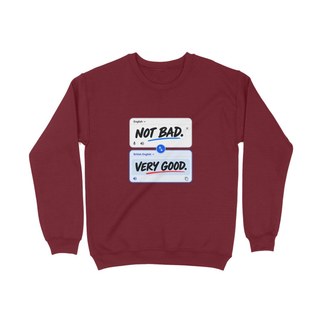 Men's Women's Sweatshirt UK Special - Not Bad - Image 5