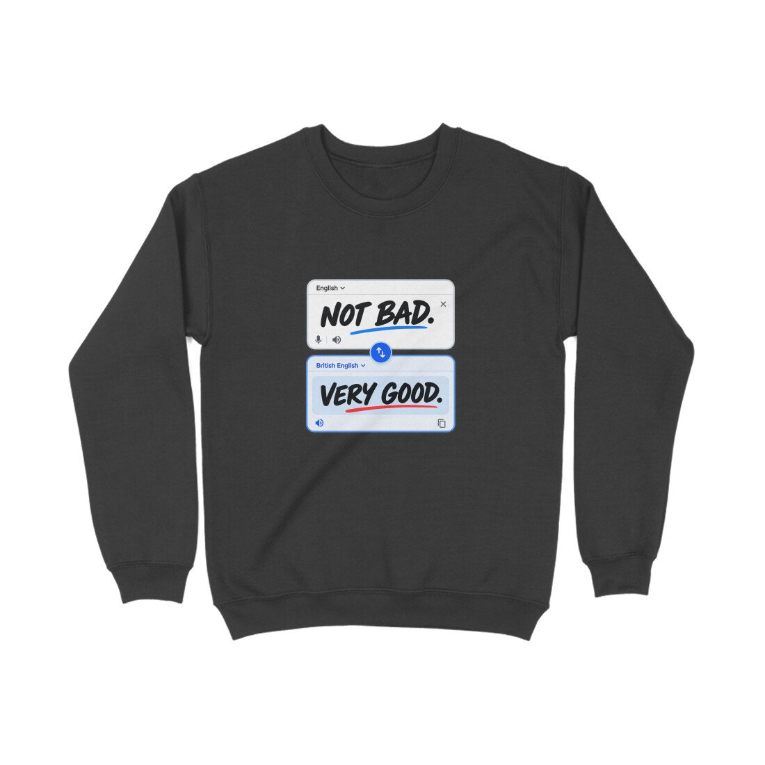 Men's Women's Sweatshirt UK Special - Not Bad - Image 6