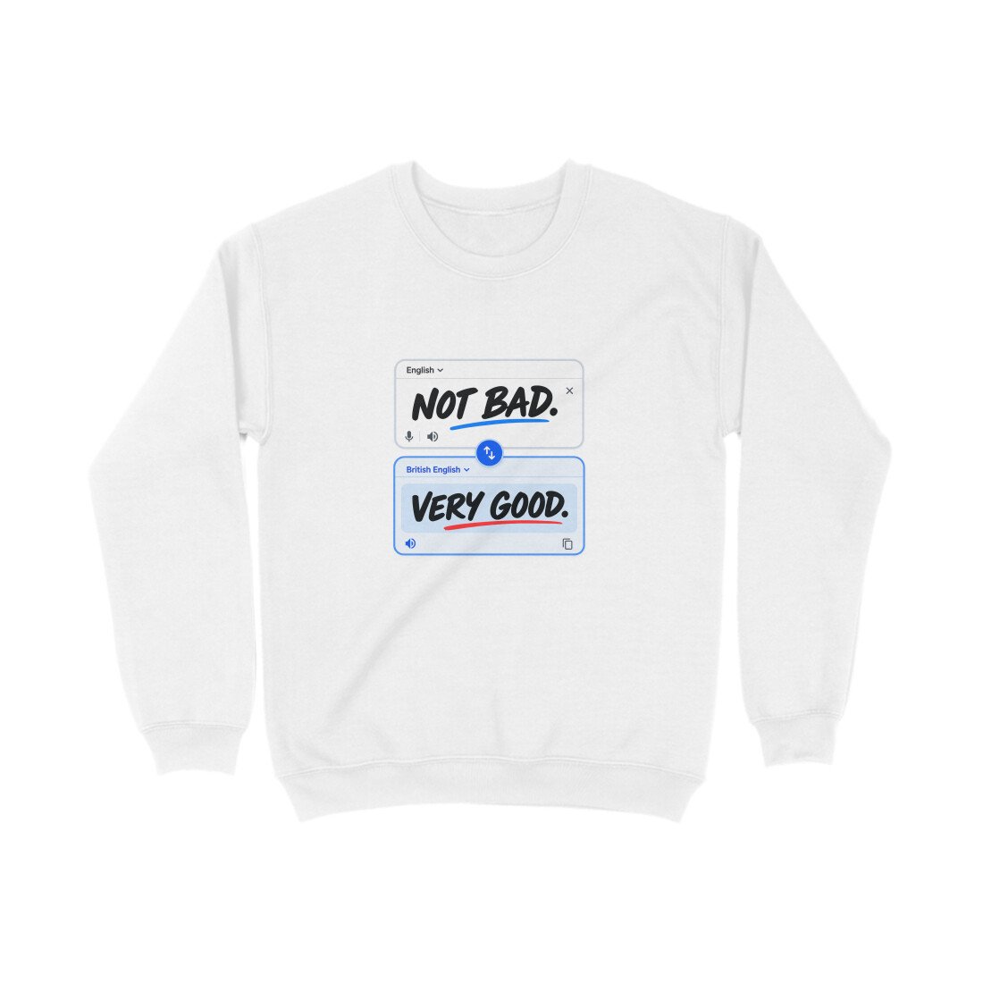 Men's Women's Sweatshirt UK Special - Not Bad - Image 7