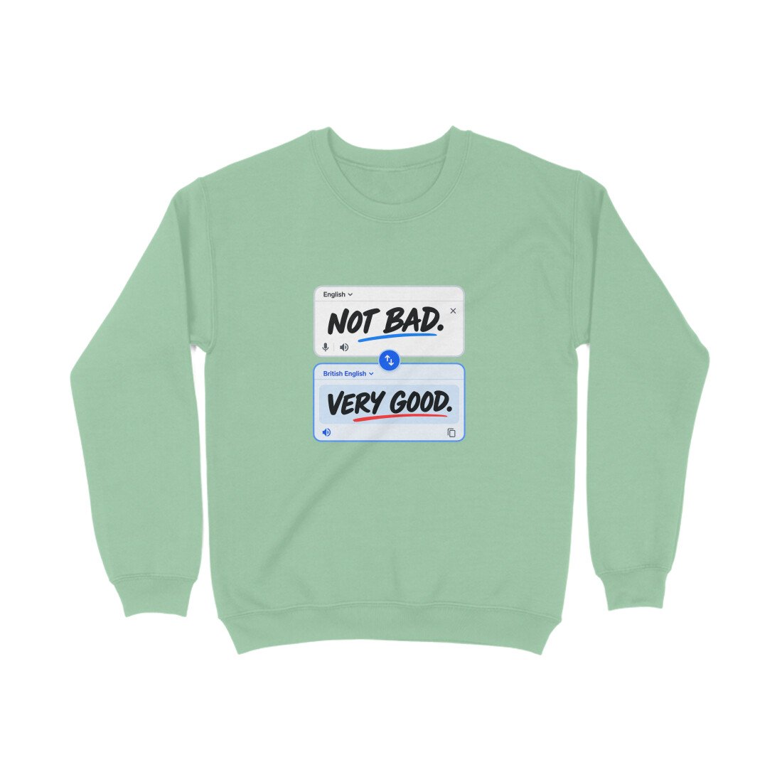 Men's Women's Sweatshirt UK Special - Not Bad - Image 8