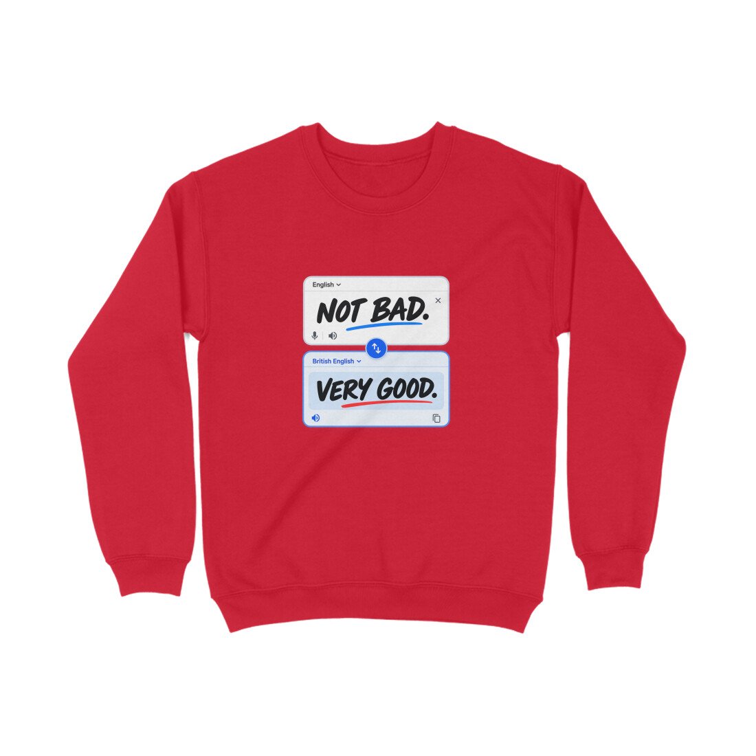 Men's Women's Sweatshirt UK Special - Not Bad - Image 12