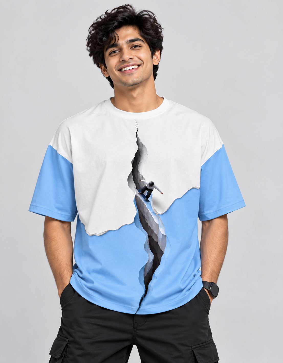 3D skate oversized T-shirt 3D Skate Oversized T-Shirt - Image 1