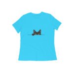 Women's T-shirt Top Black Cat Nature Animal - Image 2