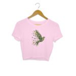 Girl's Crop Top Leaf Bird Imagination - Image 4