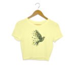 Girl's Crop Top Leaf Bird Imagination - Image 6