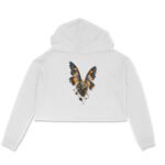 Girl's Crop Hoodie Stone Wing Imagination