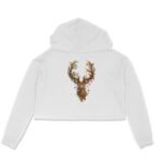Dear Head ARt Crop Hoodie