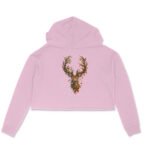 Dear Head ARt Crop Hoodie - Image 3