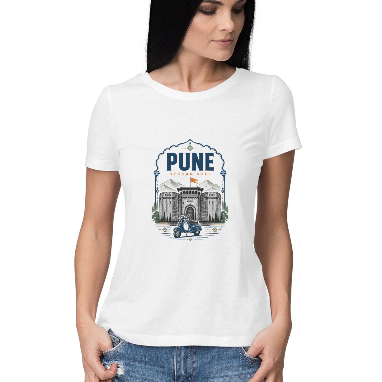 front-6abadfb1edc21-White_L_Women_Round.jpg Pune Top - Image 1