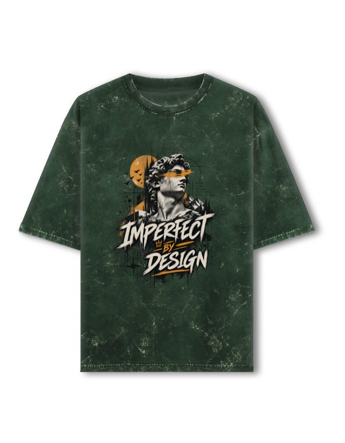 img_67c684a43d8ea6.jpg Imperfect Design Oversized T-Shirt Acid Washed - Image 1