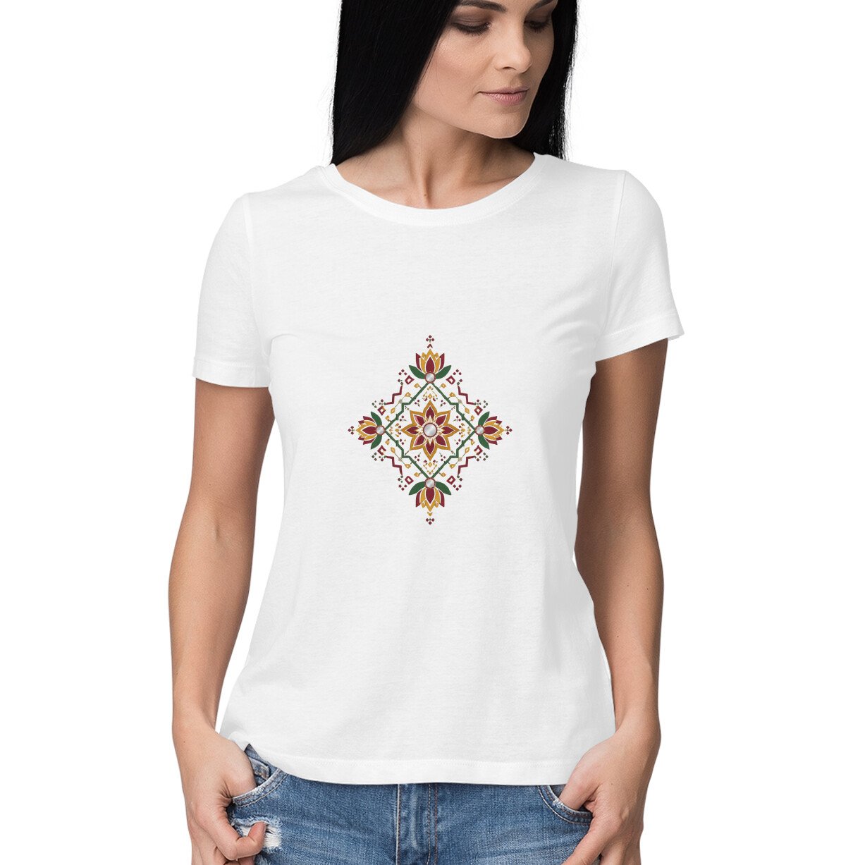 front-6ac229e52edcd-White_L_Women_Round.jpg Navratri Top 002 - Image 1